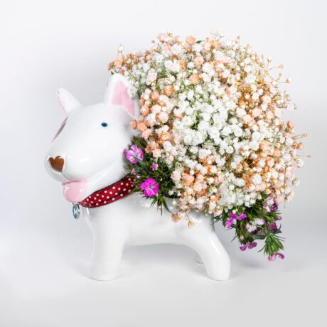florero forma de perrito