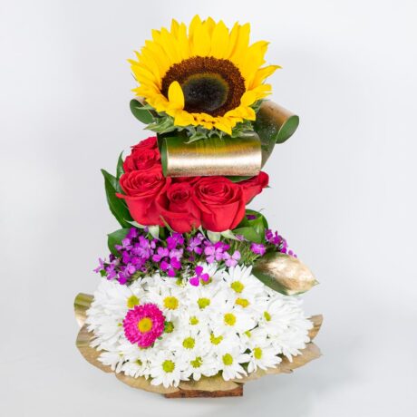 GIRASOL ROSAS MARGARITAS CLAVEL CHINO