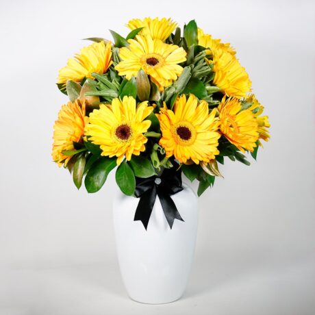 Florero Gerberas Amarillas